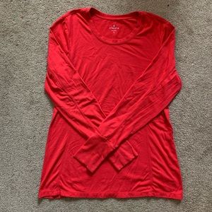 Women’s Athleta long sleeve red shirt